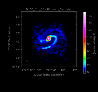 Unidentified Moment 0 map of Source M100